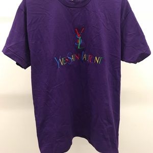 Vintage 1980 Multicolor YSL stitched tee🔥